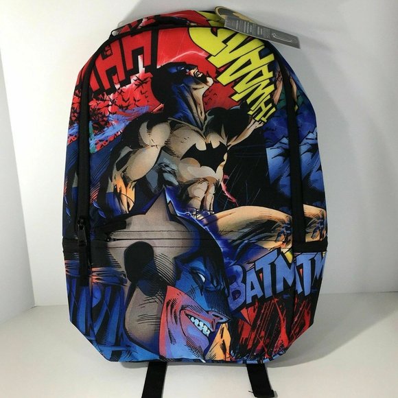 DC Comics Batman Backpack School Book Bag Travel Joker Harley Quinn Comic New - Picture 11 of 12